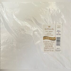 NWT vintage hallmark wedding marriage gift wrap sheets